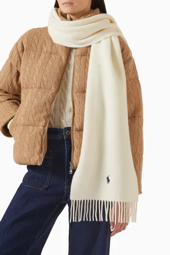 Fringe Scarf in Wool