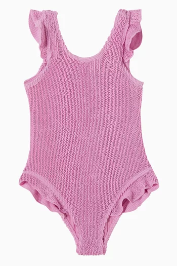 Ruffle Crinkle Swimsuit