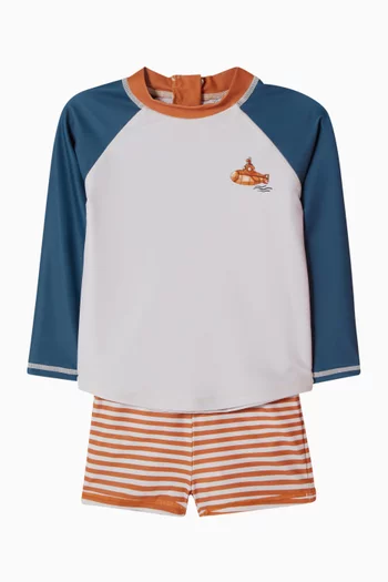 Harvey Rashie & Swim Shorts Set