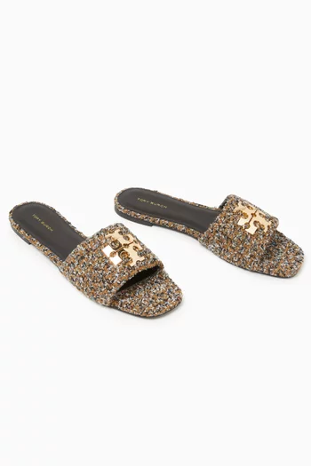 Charlie Slides in Wool-blend Tweed