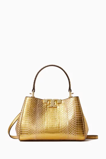 Mini Eleanor Satchel in Snake-embossed Leather