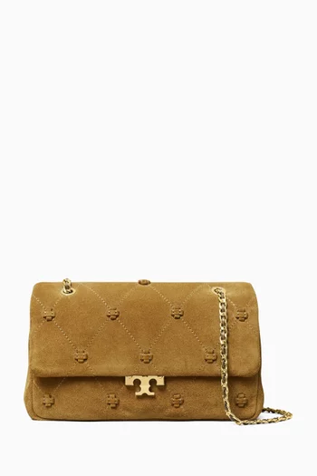 Small Bunny Knot Shoulder Bag in Suede