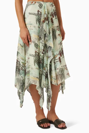 Handkerchief Skirt in Chiffon