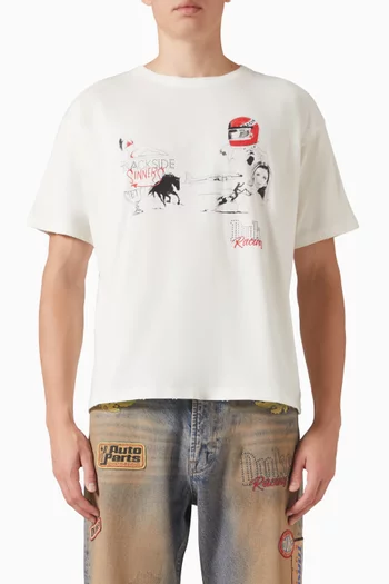 Sketch Vintage T-shirt in Cotton
