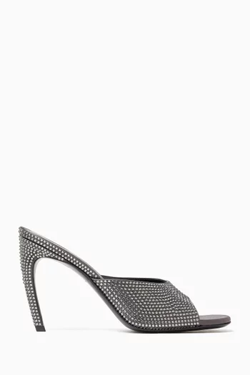 Betta Embellished 95 Mules in Satin