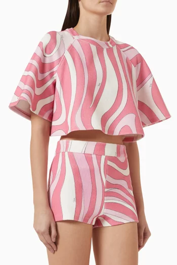 Crop Top in Terry Cloth