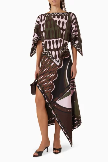 Leocorno Print Top in Silk