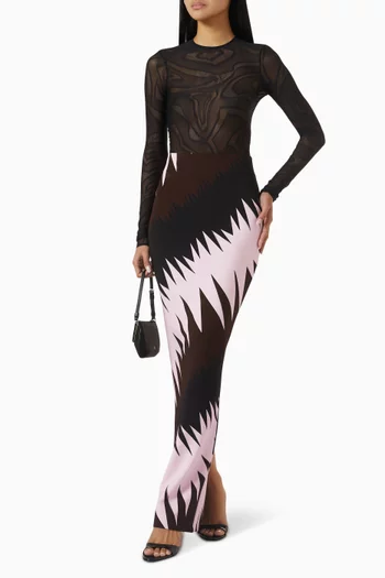 Printed Skirt in Jersey