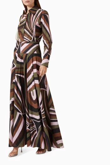 Iride Print Shirt in Cotton Muslin