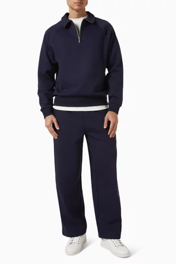 Varez Polo Sweatshirt in Cotton-fleece