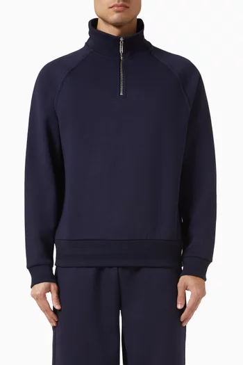 Varez Polo Sweatshirt in Cotton-fleece