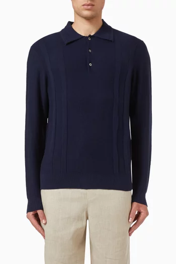 Toro Polo Sweater in Wool-blend