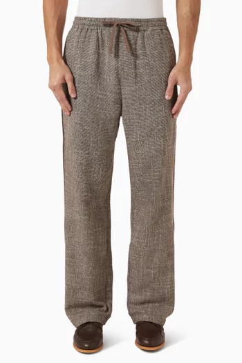 Redford Drawstring Pants in Cotton-linen