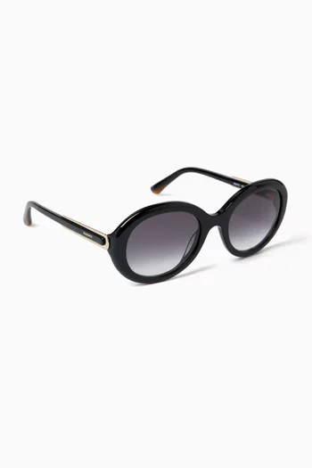Round Sunglasses in Acetate