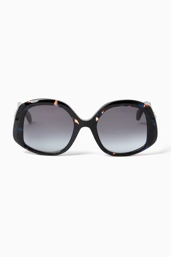 Round Sunglasses in Acetate