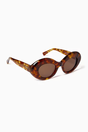 Oval Sunglasses in Acetate