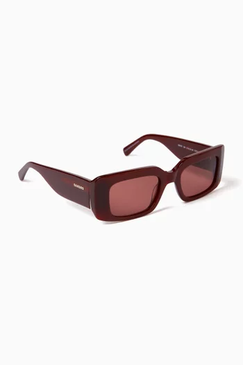 Rectangle Sunglasses in Acetate