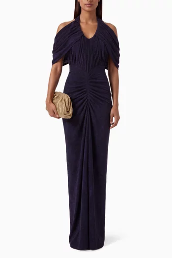Halterneck Ruched Dress