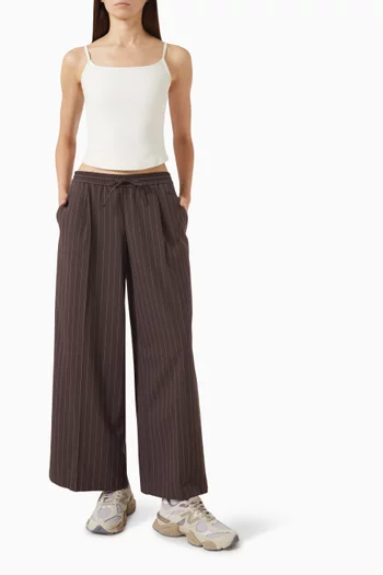 Drawstring Wide-leg Pants