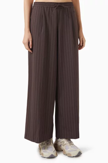 Drawstring Wide-leg Pants