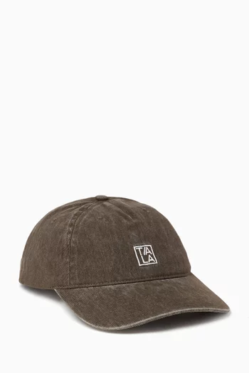 Embroidered-logo Cap in Cotton