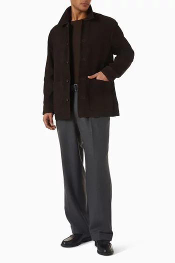 Silvio Overshirt in Goat Suede