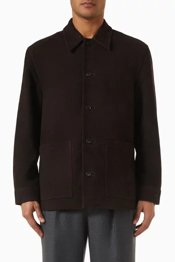 Silvio Overshirt in Goat Suede