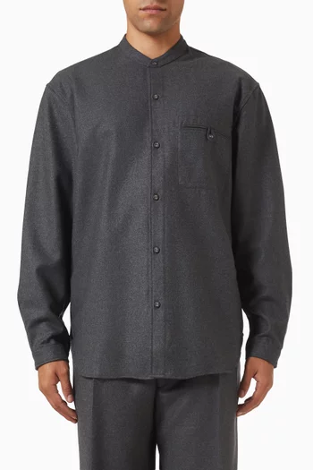 Jemsley Shirt in Wool-twill