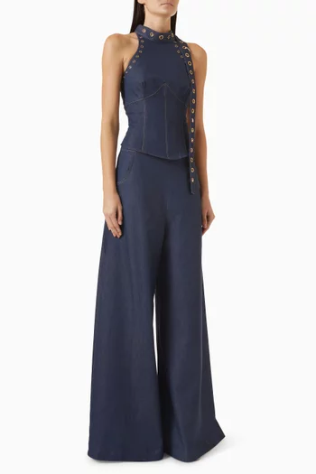 Brilla Top & Pants Set in Denim