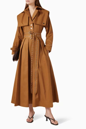 Vento Belted Dress in Cotton