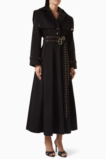 Vento Belted Dress in Cotton
