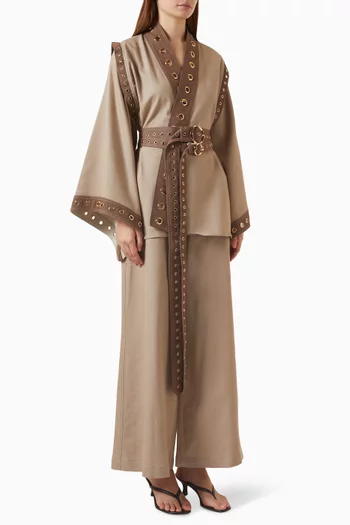 Liora Belted Top & Pants Set