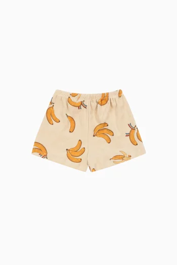 Itty Graphic-print Shorts in Organic-cotton