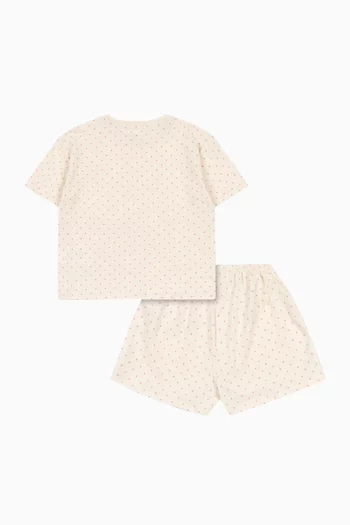 Famo Cherry-print Set