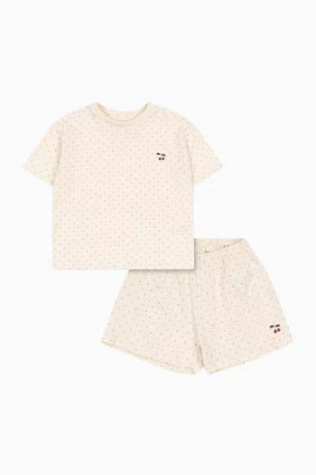 Famo Cherry-print Set