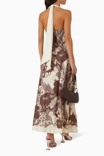 Printed Halterneck Dress