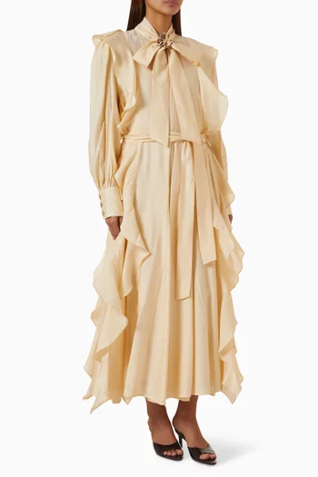 Belted Ruffle Dress