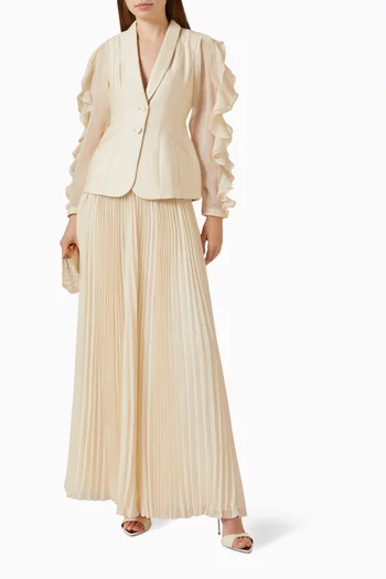 Pleated Maxi Skirt
