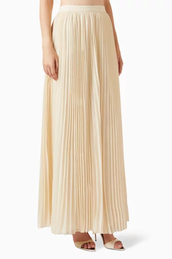Pleated Maxi Skirt