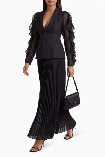 Pleated Maxi Skirt