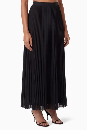 Pleated Maxi Skirt