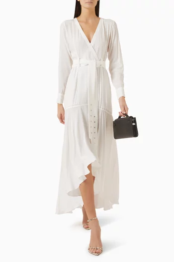 Belted Dress in Crepe