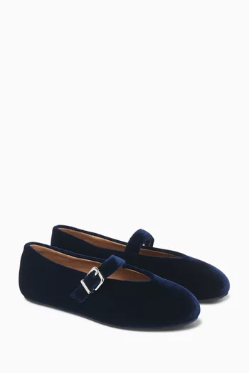 Sydney Ballerina Flats in Velvet