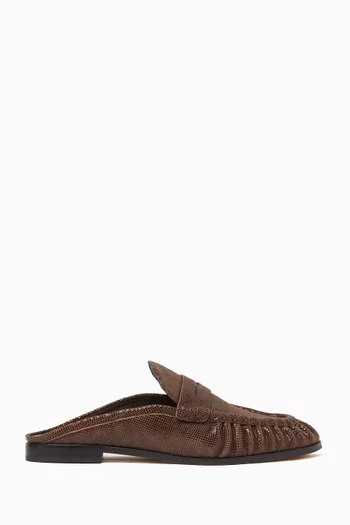 Betzy Mule Loafers in Suede