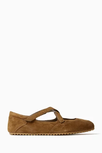 Yono Ballet Flats in Suede