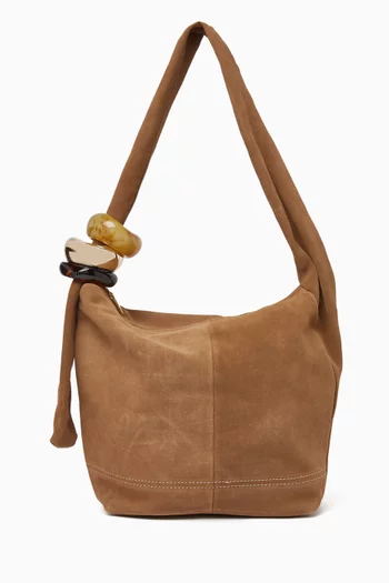 Small Kalen Shoulder Bag in Suede