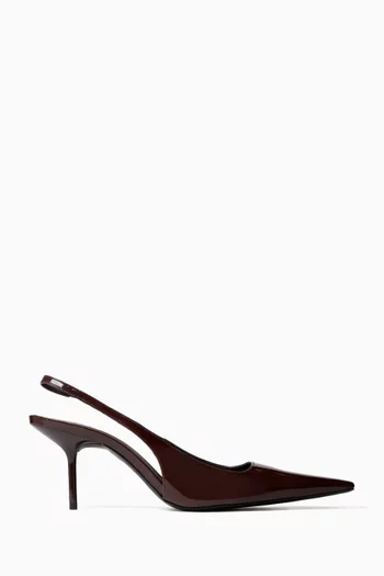 Lucy Mid Slingback 70 Pumps in Patent Leather