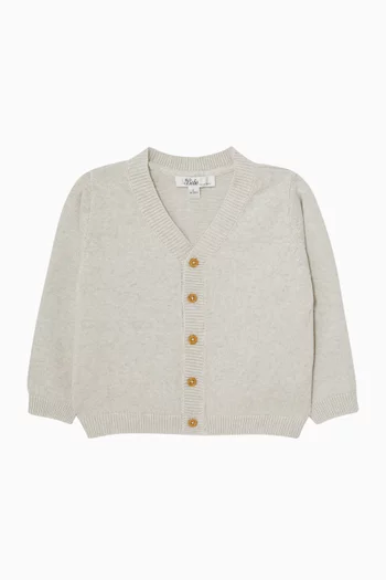 Brady Marl Cardigan in Organic Cotton