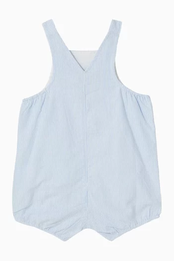 Evan Stripe Romper in Cotton