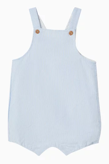 Evan Stripe Romper in Cotton